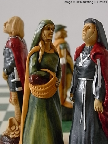 Robin Hood Hand Decorated Theme Chess Set
